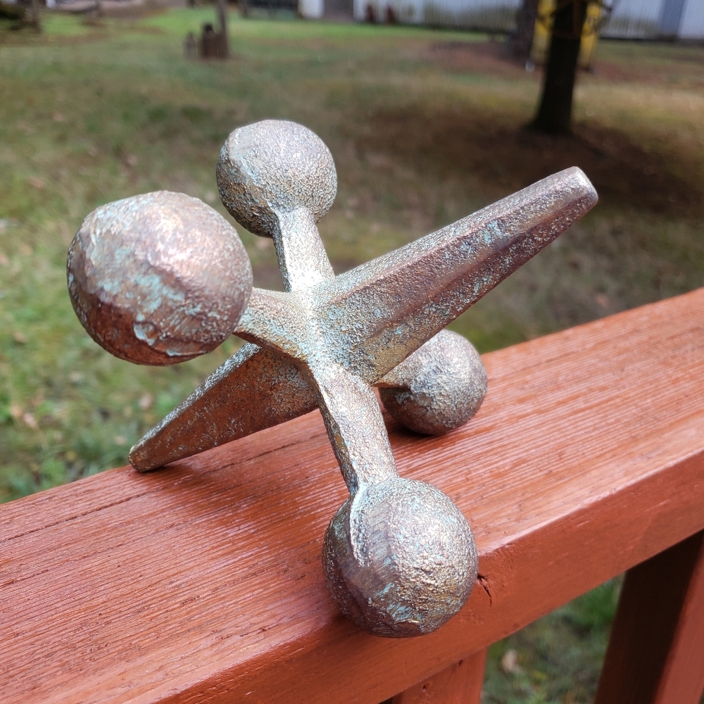 'Jacks' Heavy Paperweight - Bookend - Doorstop - Decorative Piece (Cast Iron)